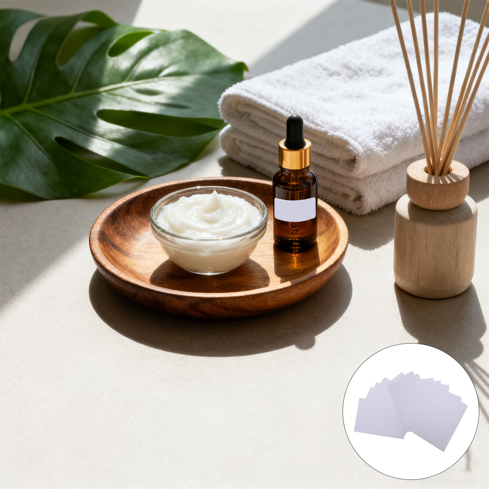 Essential Oils - 600 sztuk pustych, nadrukowalnych etykiet w